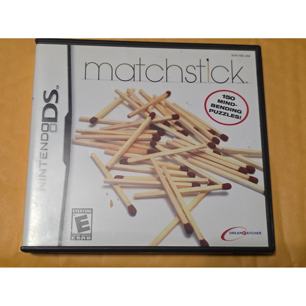 Matchstick Nintendo DS Game Complete CIB Mind Bending Puzzles Dreamcatcher